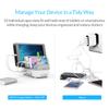 ORICO USB Charging Station, 120W Charging Docking Organizer for Multiple Devices, 10-Ports USB Charging Station Compatible with iPad, iPhone, Tablet, Kindle and Cell Phones (Cables not Included) view 3