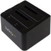 StarTech.com Dual-Bay USB 3.1 to SATA Hard Drive Docking Station, USB 3.1 (10 Gbps), External 2.5/3.5" SATA I/II/III, SSD/HDD Docking Station, Hot-Swap Hard Drive Bay, Top-Loading (SDOCK2U313) view 1