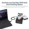 StarTech.com Dual-Bay USB 3.1 to SATA Hard Drive Docking Station, USB 3.1 (10 Gbps), External 2.5/3.5" SATA I/II/III, SSD/HDD Docking Station, Hot-Swap Hard Drive Bay, Top-Loading (SDOCK2U313) view 2