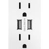 Legrand adorne Dual-USB Multi-Outlet (White Finish), ARTRUSB153W4 view 3