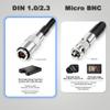 Alvin's Cables BNC Female to DIN 1.0 2.3 Male Right Angle RG179 75Ohm Cable for Blackmagic 30CM view 2