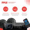 Pyle Marine Headunit Receiver Speaker Kit - In-Dash LCD Digital Stereo Built-in Bluetooth & Microphone w/ AM FM Radio System 5.25 Waterproof Speakers (2) MP3/SD Readers & Remote Control-PLMRKT46BK view 2