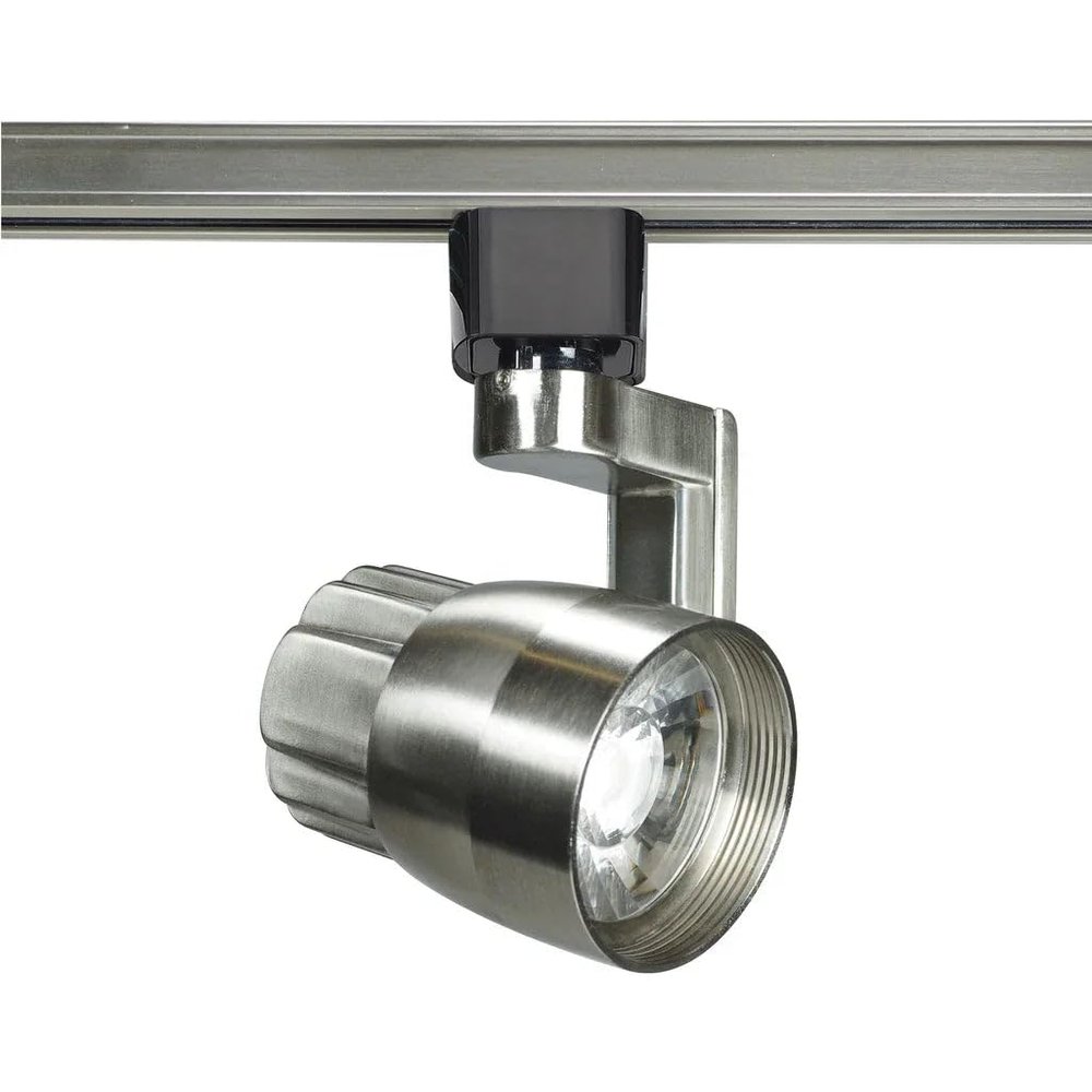 Nuvo TH425 12W Angle Arm Adjustable LED Track Head, 24-Degree Beam Spread, Brushed Nickel