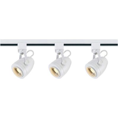 Nuvo Lighting TK417 Contemporary Modern Three Light Track Kit in Pwt, Nckl, B/S, Slvr. Finish, 48.00 inches