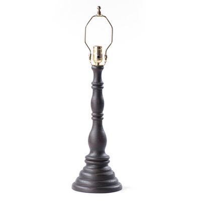 Irvin's Tinware Davenport Lamp Base in Black