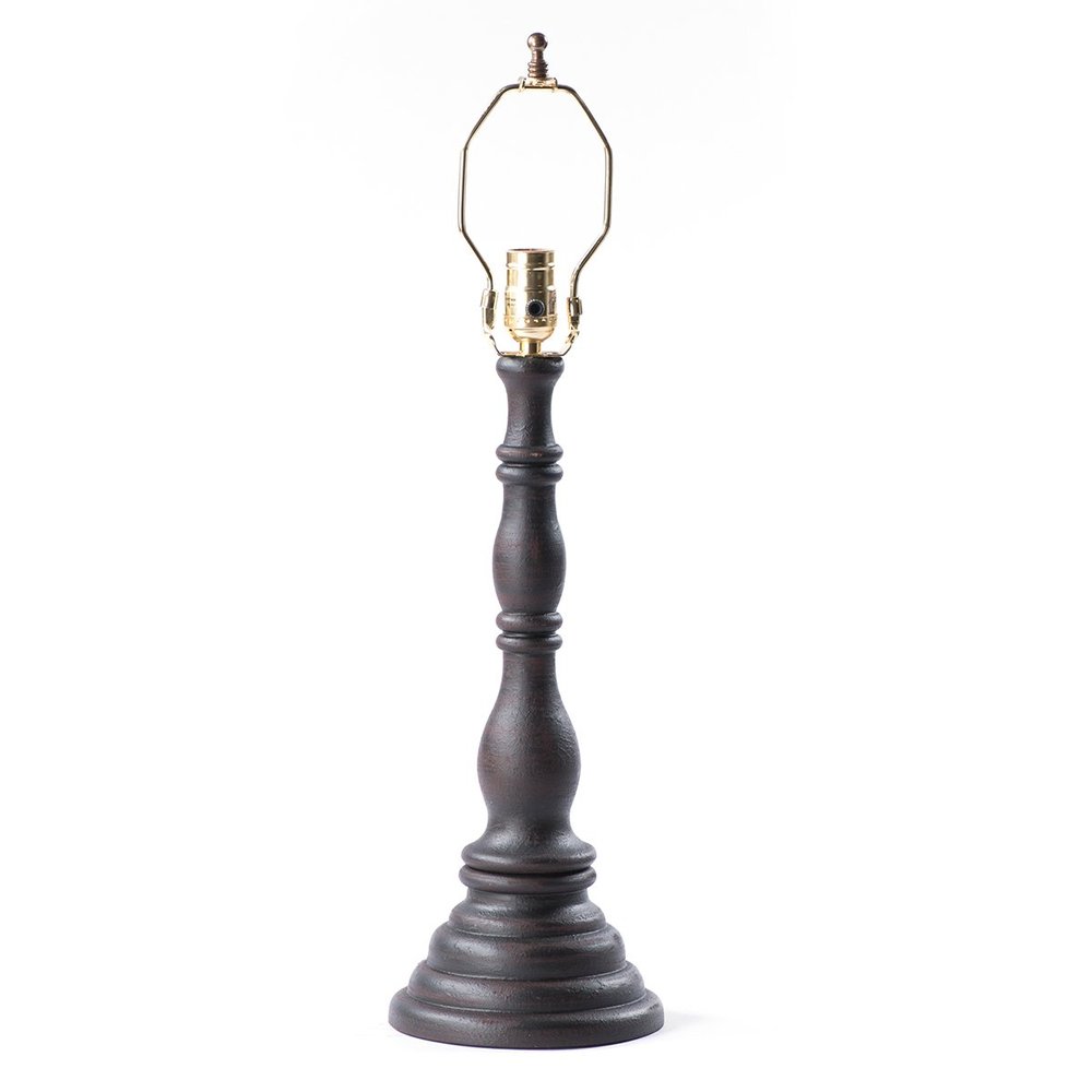Irvin's Tinware Davenport Lamp Base in Black