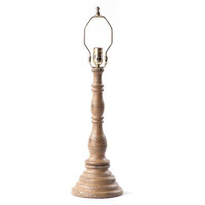 Irvin's Tinware Davenport Lamp Base in Pearwood