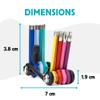 Kikkerland 9-in-1 Rainbow Multi-Tool Compact & Durable 9-Bit Driver Set with Allen Wrenches & Screwdriver Bits Utility Essentials for Home Improvement & Travel Repair view 4