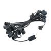 Novelty Lights C9 Orange Christmas String Light Set, Black Wire, 25 Foot view 3