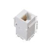 RDEXP Cat6 RJ45 Ethernet Inline Jack Coupler Keystone Female to Female Adapter Plug Set of 50 view 4