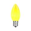 Novelty Lights Yellow Ceramic C9 Christmas String Lights, White Wire view 2