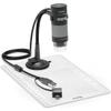 Plugable USB Digital Microscope 250x, 2MP Micro Camera with Flexible Arm Stand - Handheld USB & USB-C Microscope, Windows, Mac, ChromeOS, Linux, Android, iPad Compatible view 1