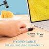 Plugable USB Digital Microscope 250x, 2MP Micro Camera with Flexible Arm Stand - Handheld USB & USB-C Microscope, Windows, Mac, ChromeOS, Linux, Android, iPad Compatible view 3