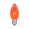Novelty Lights C9 Orange Christmas String Light Set, 25 Foot, Green Wire view 2