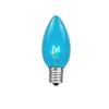 Novelty Lights C7 Teal Christmas Lights, White Wire, 25 Foot String view 2