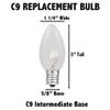 Novelty Lights Orange C9 Incandescent Christmas String Lights, 25' Long view 4
