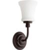 Quorum 5522-1-86 Transitional One Light Wall Mount from Rossington Collection in Bronze/Dark Finish, view 1