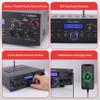 Pyle 200W Audio Stereo Receiver - Wireless Bluetooth Power Amplifier Home Entertainment System w/ AUX in, USB Port, 2 Karaoke Microphone Input, Remote, Black - PDA5BU.0 view 3