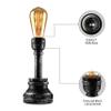 LAKIQ Steampunk Desk Lights Retro Water Pipe Industrial Table Lamp Fixture for Office Bedroom Living Room Home Decor view 3