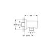 GROHE 27057dc0 Nozzle Connector Rainshower, Grey view 2
