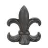 Urbanest Fleur de Lis Lamp Finial, 2 3/8-inch Tall, Black with Copper Highlight view 1