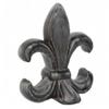 Urbanest Fleur de Lis Lamp Finial, 2 3/8-inch Tall, Black with Copper Highlight view 2