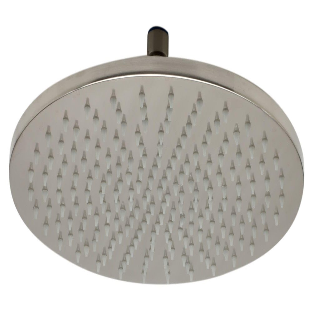 ALFI brand LED12R-BN Brushed Nickel 12" Round Multi Color LED Rain Shower Head, 11.75" L x 11.75" W x 0.38" H
