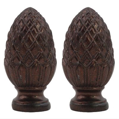 Urbanest Set of 2 Pineapple Lamp Finials, 2-inch Tall, Oil-Rubbed Bronze