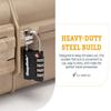 SnapSafe TSA Approved PadLocks 2 Pack, 76020 - All Metal 4 Digit Combination Locks with a Thick Shackle, Inspection Indicator, & Easy to Read Dials-Travel Lock for Hard Case Luggage/Gun Case/Backpacks view 4