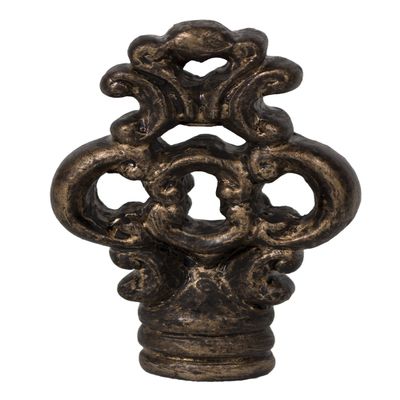 Urbanest Key Lamp Finial, 2 3/8-inch Tall, Bronze with Gold Highlight