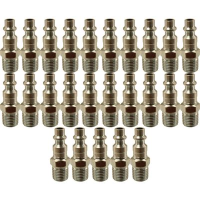 Milton 727 NPT M Style 1/4 Male Air Line End Plug (MIL727) 25-Pack