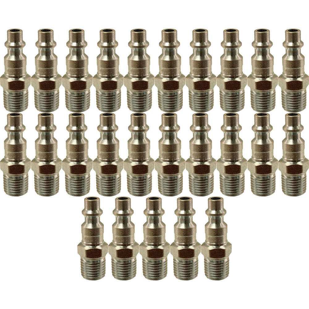 Milton 727 NPT M Style 1/4 Male Air Line End Plug (MIL727) 25-Pack