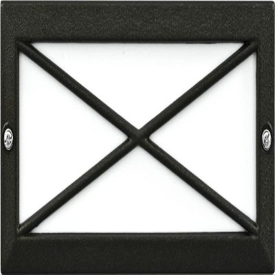 Dabmar Lighting LV635-B"x" Cover 2-20W 12V Step Light, Black Finish