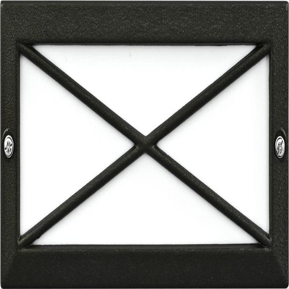Dabmar Lighting LV635-B"x" Cover 2-20W 12V Step Light, Black Finish