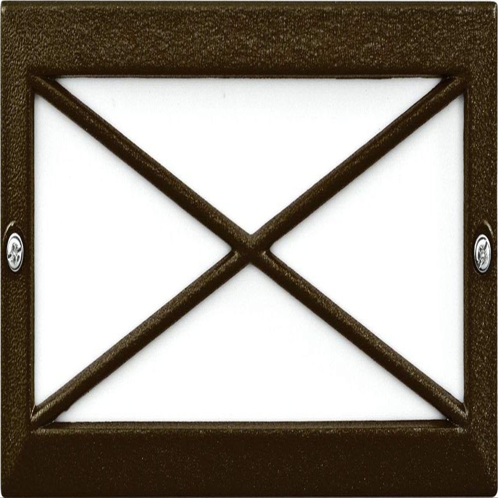 Dabmar Lighting LV635-BZ"x" Cover 2-20W 12V Step Light, Bronze Finish