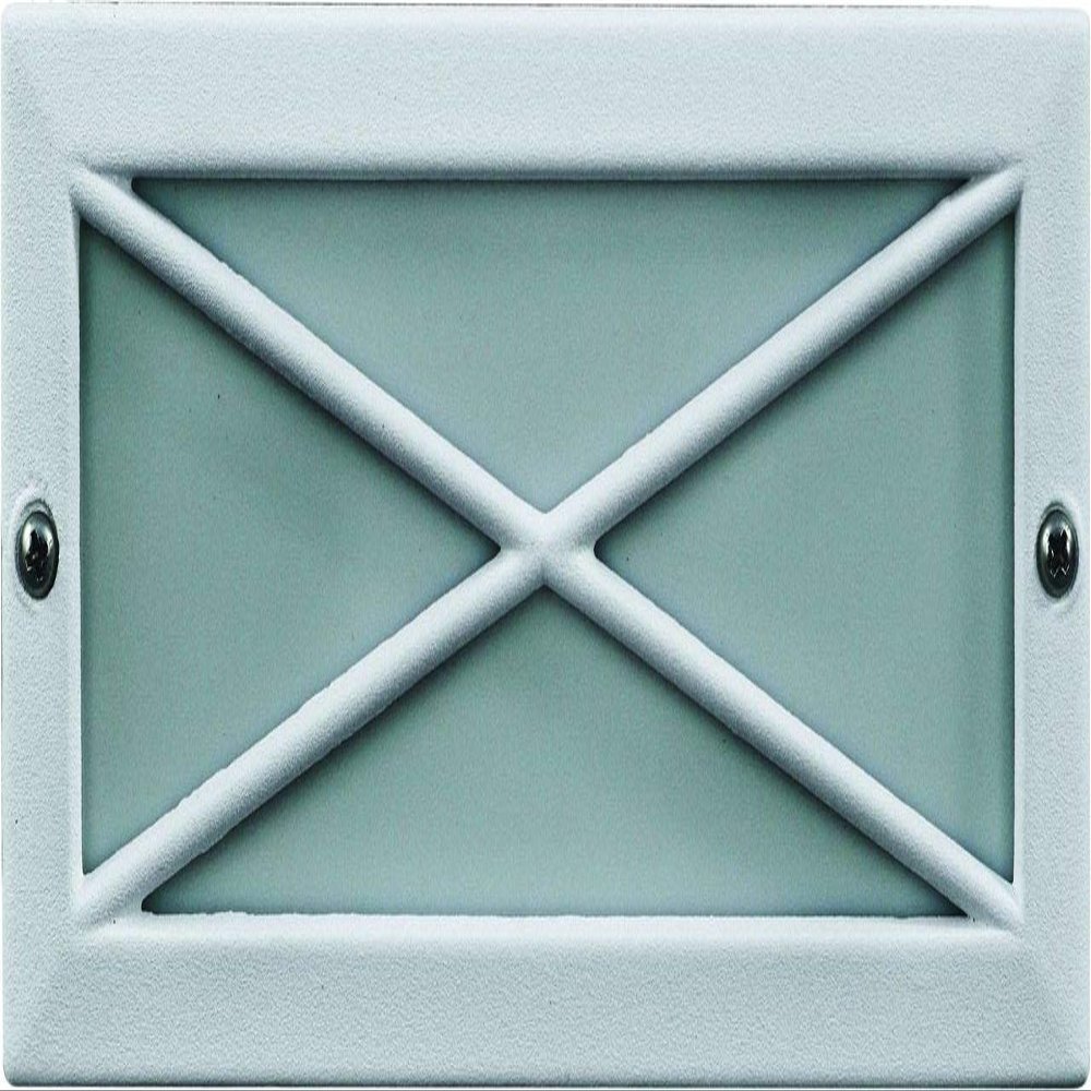 Dabmar Lighting LV635-W "x" Cover 2-20W 12V Step Light, White Finish
