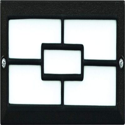 Dabmar Lighting LV636-B Cover 2-20W 12V Jc Step Light, Black Finish