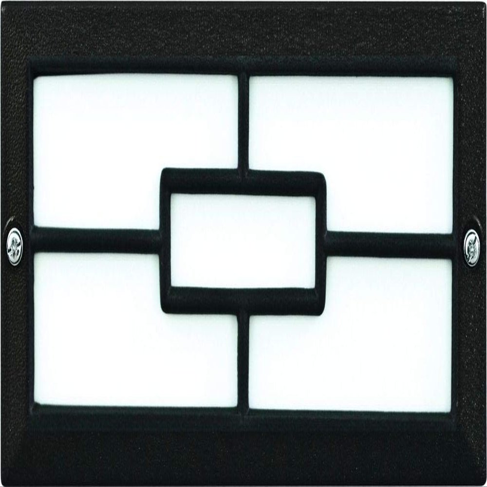 Dabmar Lighting LV636-B Cover 2-20W 12V Jc Step Light, Black Finish