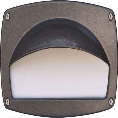 Dabmar Lighting DSL1014-BZ Hooded Incand 120V Light Fixture, Bronze Finish