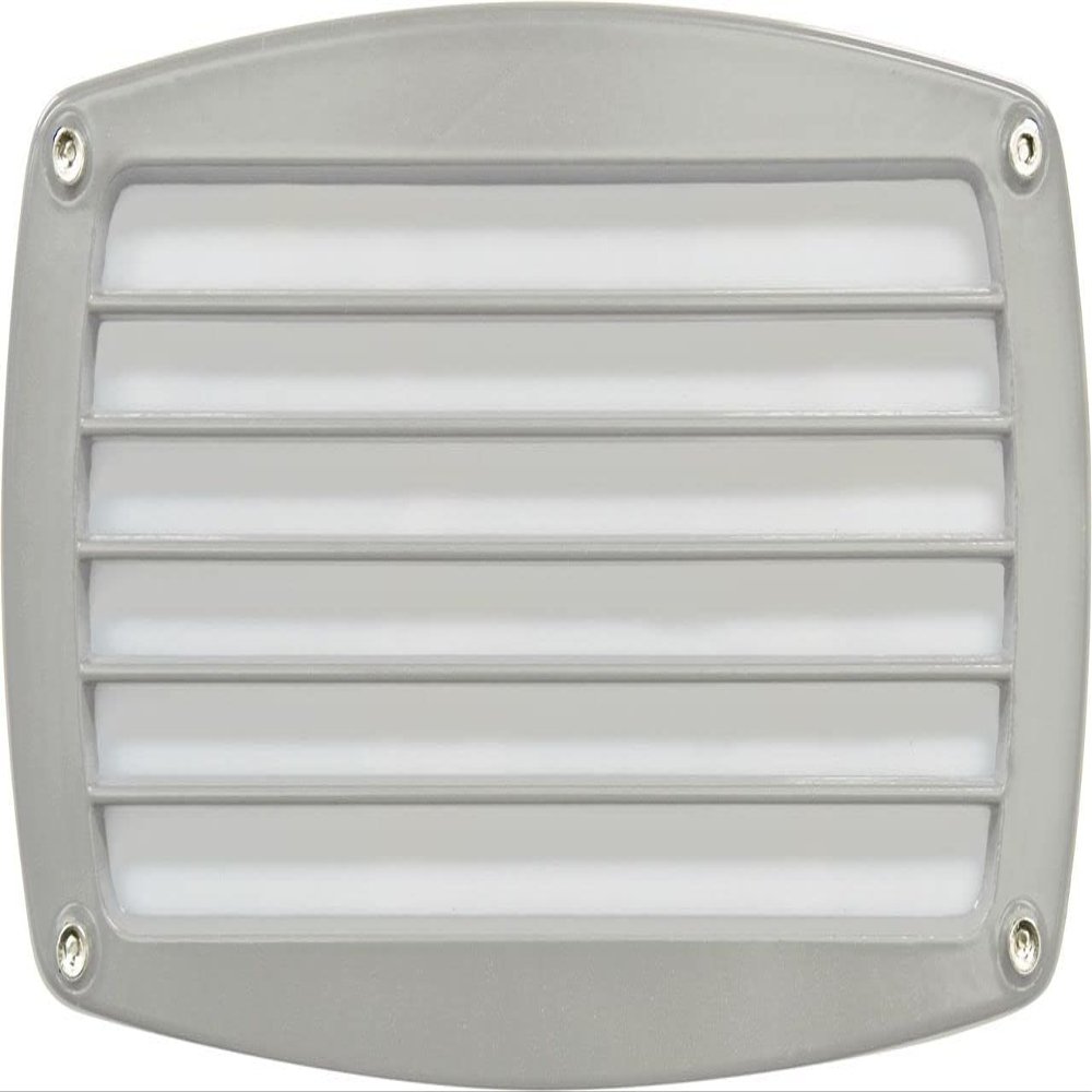 Dabmar Lighting DSL1015-W Hooded Incand 120V Light Fixture, White Finish