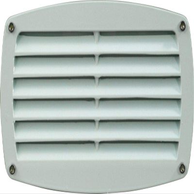 Dabmar Lighting DSL1017-W Louvered Down Incand 120V Light Fixture, White Finish