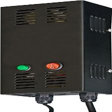 Dabmar Lighting LVT25 25W LED Low Voltage Transformer with Power Cord, Black Finish