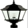Dabmar Lighting GM235-B Post Top Fixture, Incand 120V, Black Finish view 1
