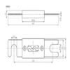 Woljay 0 2 4 Gauge ANL-450A ANL Fuse Holder Gold Plated with Fuse 450A view 3