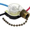 ZE-110 3 Wire Pull Light Switch Replacement Repair Kit 2 Circuit 6A 125VAC 3A 250VAC for Ceiling Fans, Wall Sconces, Floor Lamps, Table Lamps, Vanity Lights, Light Fixtures - Bronze Finish view 1
