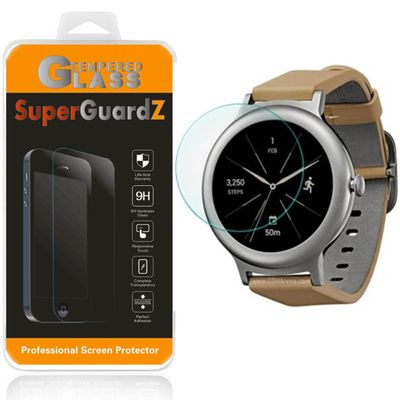 SuperGuardZ [2-Pack] For LG Watch Style Tempered Glass Screen Protector [Lifetime Replacement], 9H, 0.3mm, 2.5D Round Edge, Anti-Scratch, Anti-Bubble