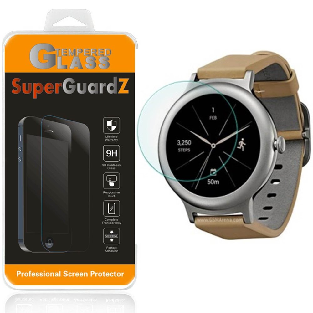 SuperGuardZ [2-Pack] For LG Watch Style Tempered Glass Screen Protector [Lifetime Replacement], 9H, 0.3mm, 2.5D Round Edge, Anti-Scratch, Anti-Bubble