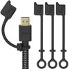 10-Pack Cozy HDMI Caps for HDMI Cables/Cords/Tether - Provides Dust and Oxidation Protection, Projection Adapter Cover, Protects During Travel, Portable, Designed by Cozy (Black) view 1