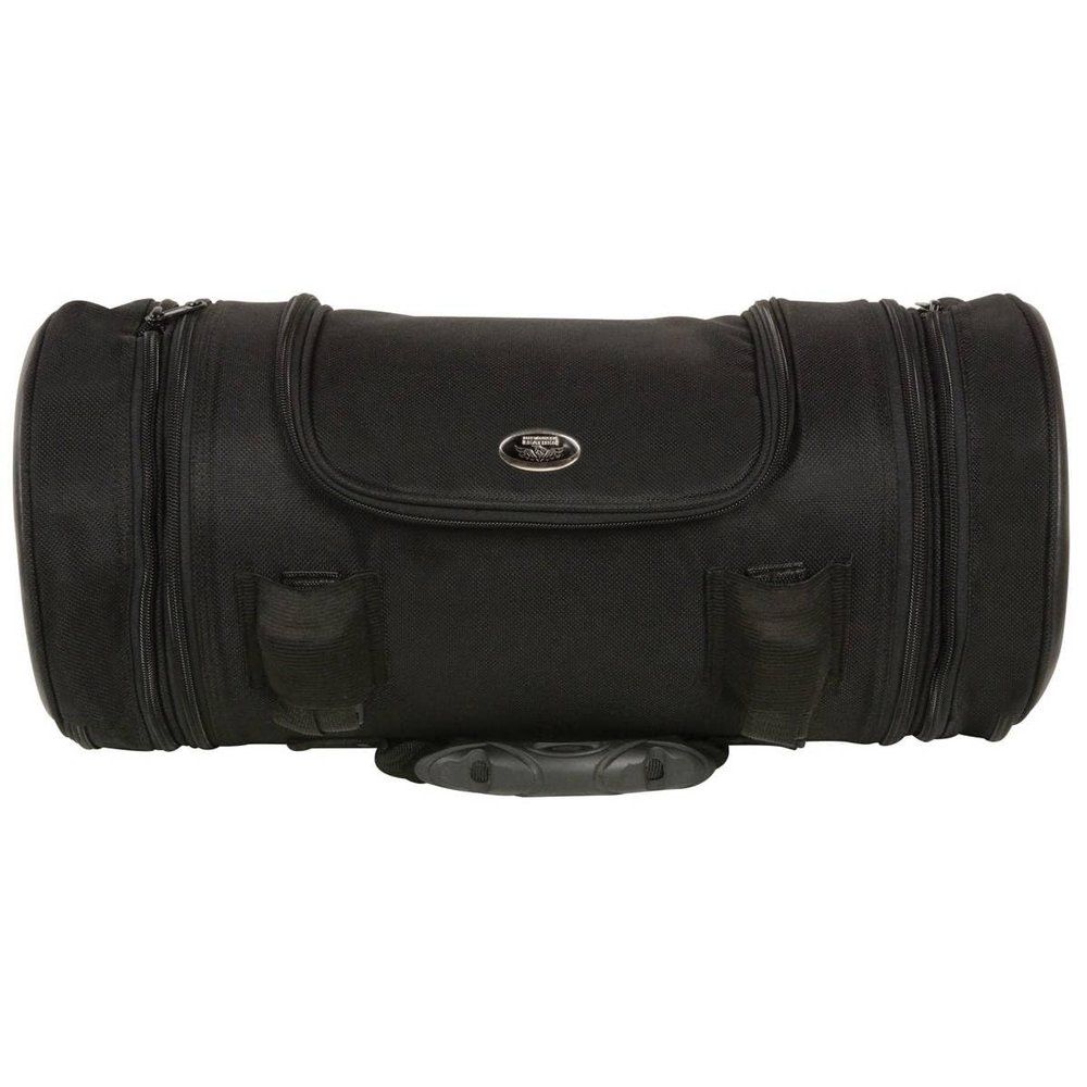 Milwaukee Leather MP8135-BLK-PCS Black Large Textile Sissy Roll Bag