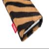 fitBAG Bonga Tiger Custom Tailored Sleeve for Oukitel K6000 Plus. Fine Imitation Fur Pouch with Integrated Microfibre Lining for Display Cleaning view 3